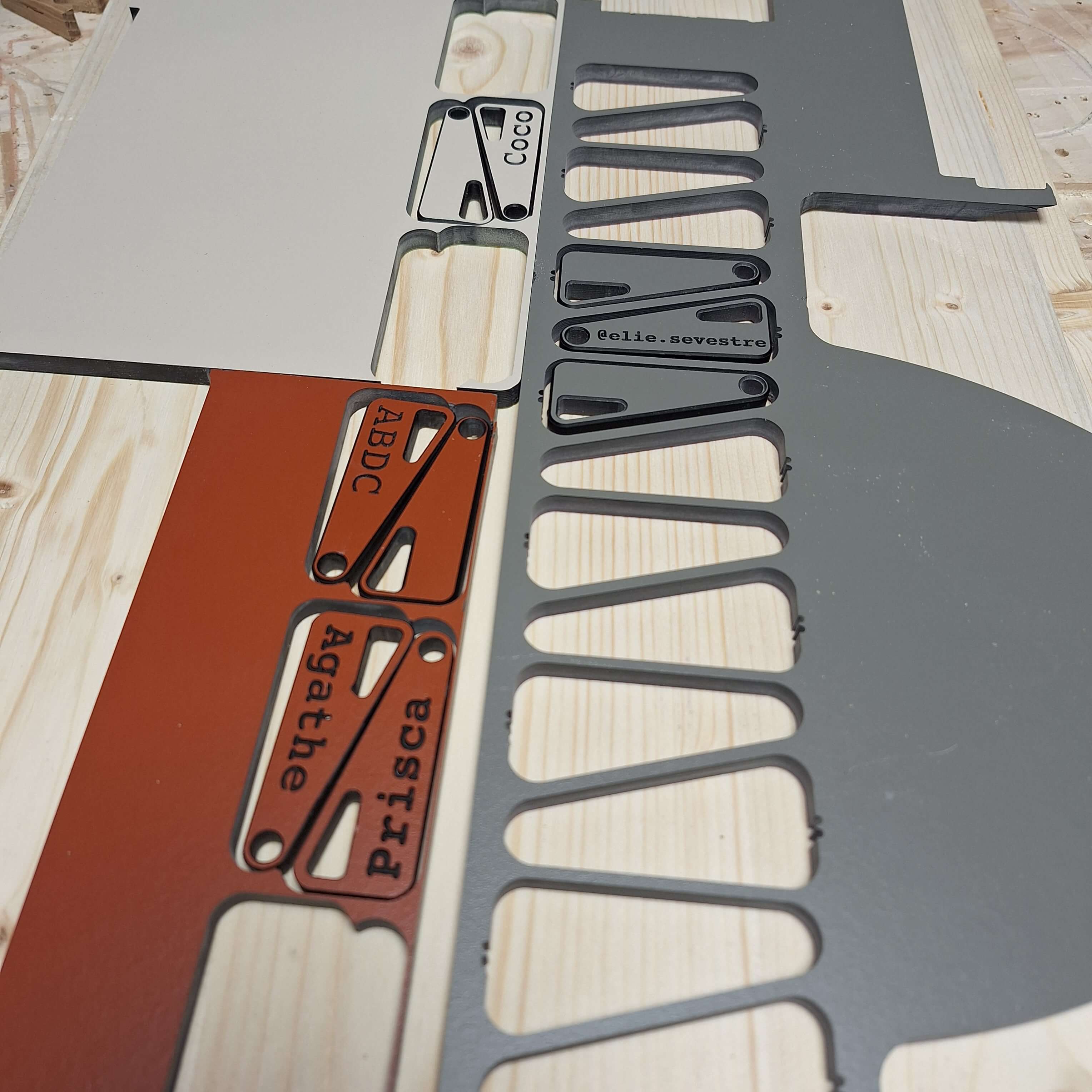 Chutes de stratifié upcyclés